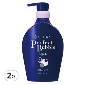 센카 퍼펙트 버블 포 바디워시 플로럴, 500ml, 2개