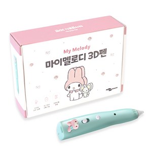 에코마음 산리오 캐릭터즈 저온 마이멜로디 3D 프린터 펜형, 혼합색상