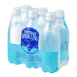 탐사 아쿠아 스파클링 플레인 무라벨, 6개, 500ml