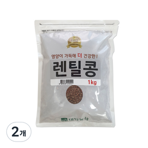 대한농산 렌틸콩, 1kg, 2개