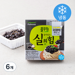 풀무원 국내산 검정약콩 흑마늘 나또 (냉동), 45g, 6개