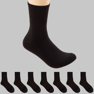 베이스알파 남성용 에센셜 스탠다드 고밀도 크루 삭스 양말 8켤레 세트