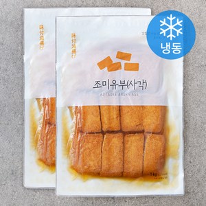 모노키친 LF 냉동조미유부 사각 60장 (냉동), 1kg, 2개