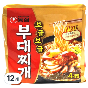 농심 보글보글 부대찌개면, 12개