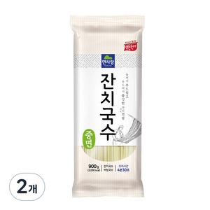 면사랑 잔치국수 중면, 900g, 2개