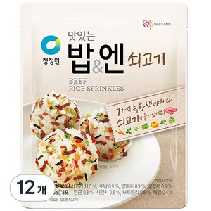 청정원 맛있는밥&엔 쇠고기, 24g, 12개