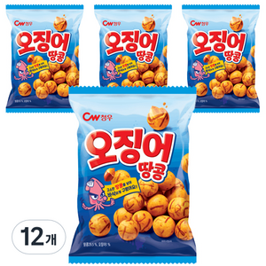 청우 오징어땅콩, 90g, 12개