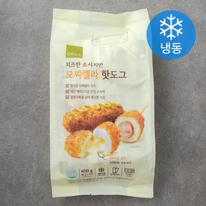 올가 치즈반 소시지반 모짜렐라 핫도그 (냉동), 400g, 1개