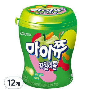 크라운 마이쮸 용기 사과, 110g, 12개