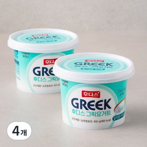 일동후디스 그릭 요거트 달지않은 저지방 2개입, 450g, 4개