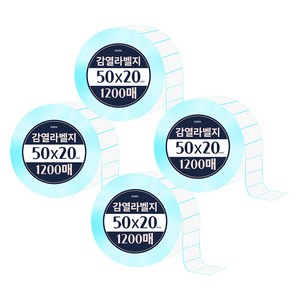 다다 감열라벨 1200매, 4롤