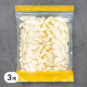 국내산 깐마늘, 500g, 3개