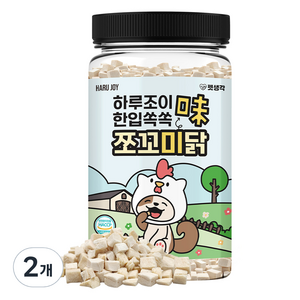 펫생각 강아지 하루조이 한입쏙쏙 쪼꼬미닭, 80g, 2개