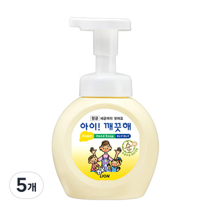 아이깨끗해 핸드워시 순 보송보송 파우더향, 250ml, 5개