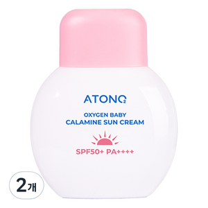 아토앤오투 유아용 옥시젠 베이비 칼라민 선크림 SPF50+ PA++++, 2개, 50ml