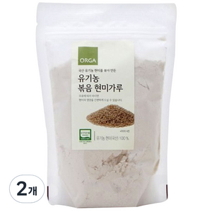 올가홀푸드 유기농 볶음 현미가루, 250g, 2개