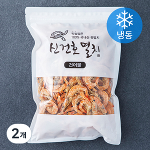 신건호멸치 서해안 상품 햇 건새우 볶음 안주 국물용 (냉동), 300g, 2개