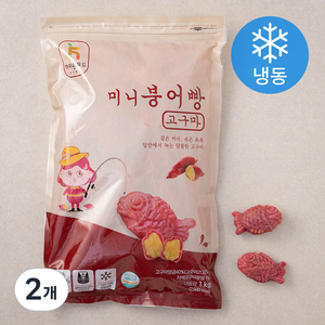 하이원푸드 미니 붕어빵 고구마 (냉동), 1kg, 2개