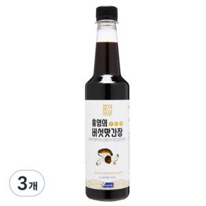 홍영의 어간장 버섯맛간장, 500ml, 3개