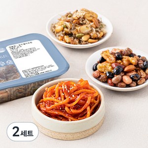 맛다린 진미채 90g + 모듬콩장 120g + 호두멸치조림 90g 밑반찬 3종 C세트, 2세트