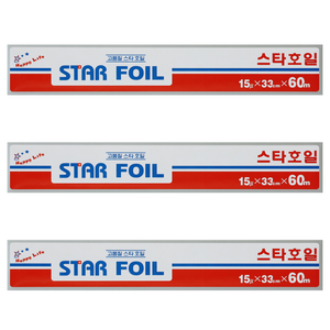 스타호일 15㎛*330㎜*60M, 60m, 3개