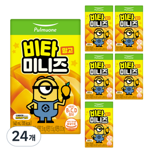 풀무원 비타미니즈 망고, 24개, 140ml