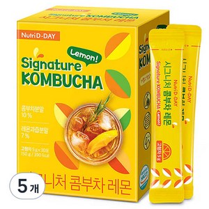 뉴트리디데이 시그니처 콤부차 레몬, 5g, 30개입, 5개