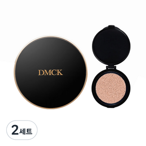 DMCK 클린 아크 앰플 쿠션 파운데이션 본품 14g + 리필 14g, 21호 물광 핑크 베이지, 2세트