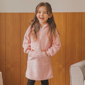 릴리푸리 여아용 플러피 후드 원피스