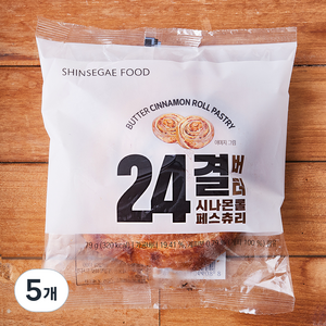 신세계푸드 24결 버터 시나몬롤 페스츄리, 79g, 5개