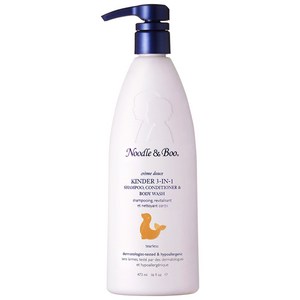 유아용 누들앤부 대용량 킨더 3 in 1 샴푸 린스 & 워시, 473ml, 1개
