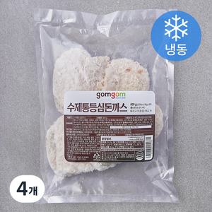 곰곰 수제통등심돈까스 (냉동), 800g, 4개