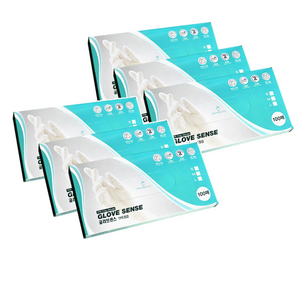 글러브센스 TPE 위생비닐장갑 M 100매, 6개