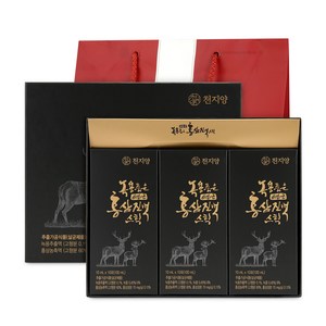 천지양 녹용품은 6년근 홍삼진액 스틱 + 쇼핑백, 10ml, 1세트