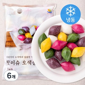 핫이슈 오색송편 (냉동) 1kg, 6개