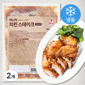 마니커 치킨 스테이크 오리지널 (냉동), 500g, 2개