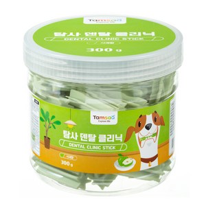 탐사 덴탈 클리닉 반려동물 치석제거 덴탈껌, 청사과맛, 300g, 1개