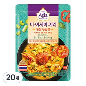 티아시아키친 게살 푸팟퐁 커리, 170g, 20개