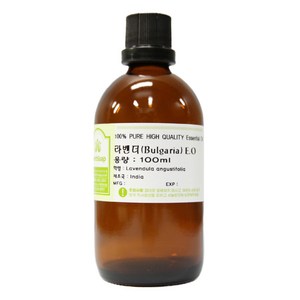 허브솝 원액 100% 아로마 에센셜오일 100ml, 라벤더(Bulgaia), 1개