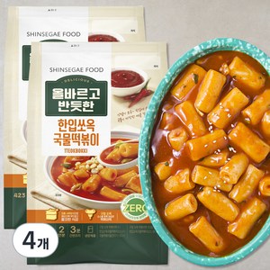 올반 한입쏘옥 국물떡볶이 2인분, 423g, 4개