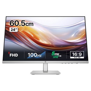 HP FHD 주사율 100Hz 높낮이조절 3년 워런티 모니터 블랙, 60cm, 524sh-94C20AA