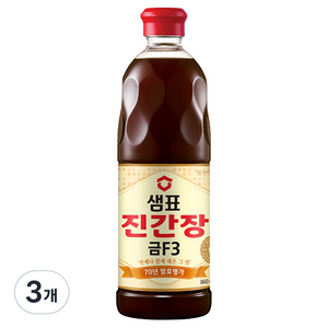 샘표 진간장 금F3, 860ml, 3개