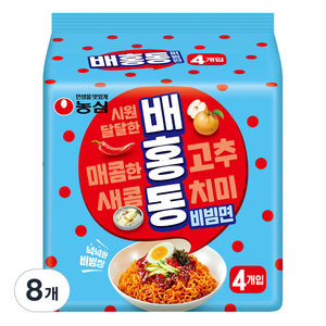 농심 배홍동 비빔면 137g, 8개