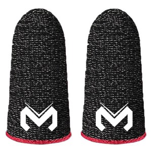 스페이스쉴드 휴대폰 게이밍 터치 골무 M, 블랙, 2개