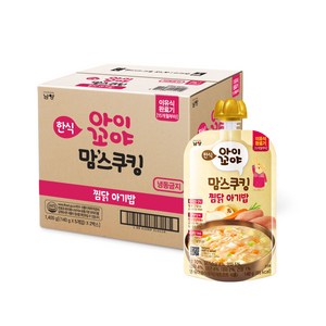 아이꼬야 유아용 맘스쿠킹 이유식 15개월부터, 140g, 10개, 찜닭아기밥