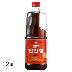 샘표 진간장 금S, 1.7L, 2개