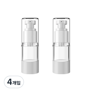 DM 뷰티 휴대용 스프레이 로션 공병 플랫 진공 15ml, 혼합 색상, 4개