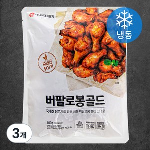 마니커에프앤지 버팔로봉골드 (냉동), 400g, 3팩