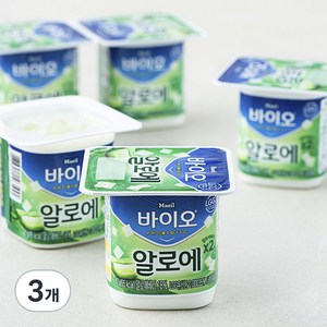 매일바이오 알로에 떠먹는 요구르트 80g x 6p, 480g, 3개