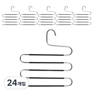 코멧 홈 5단 논슬립 바지걸이, 24개